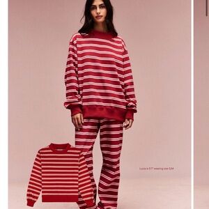 PARKE Striped Mockneck Pullover